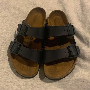 Navy Blue Birkenstocks Women Size 6